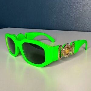 Versace Medusa Biggie Unisex Sunglasses - Green